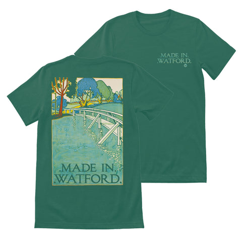 Vintage Railway Poster Tee (green pine)